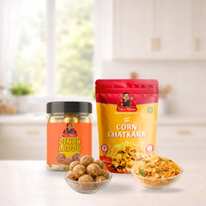 Combo - Dinkh Laddoo + Corn Chatkara